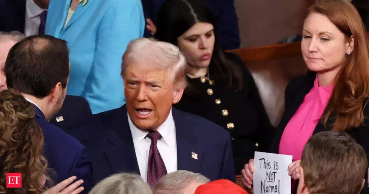 Rep Melanie Stansbury’s protest sparks clash during Donald Trump’s Congressional address