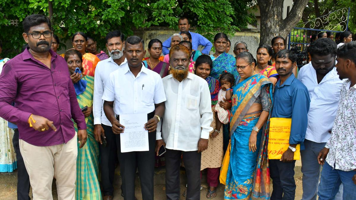 Scheduled Caste residents appeal to Collector to save land from ‘encroachment’