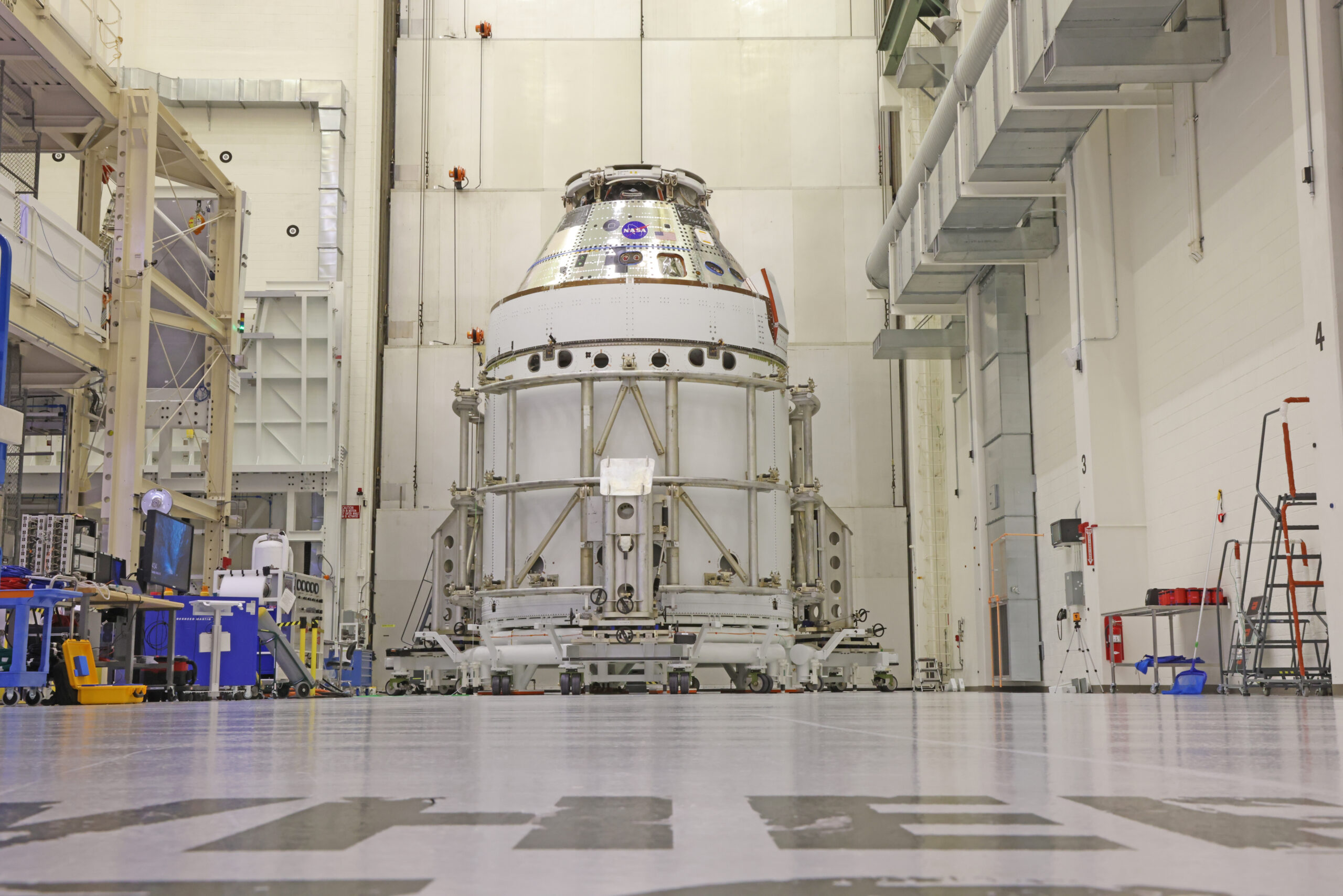 NASA’s Artemis II Orion Service Module Buttoned Up for Launch