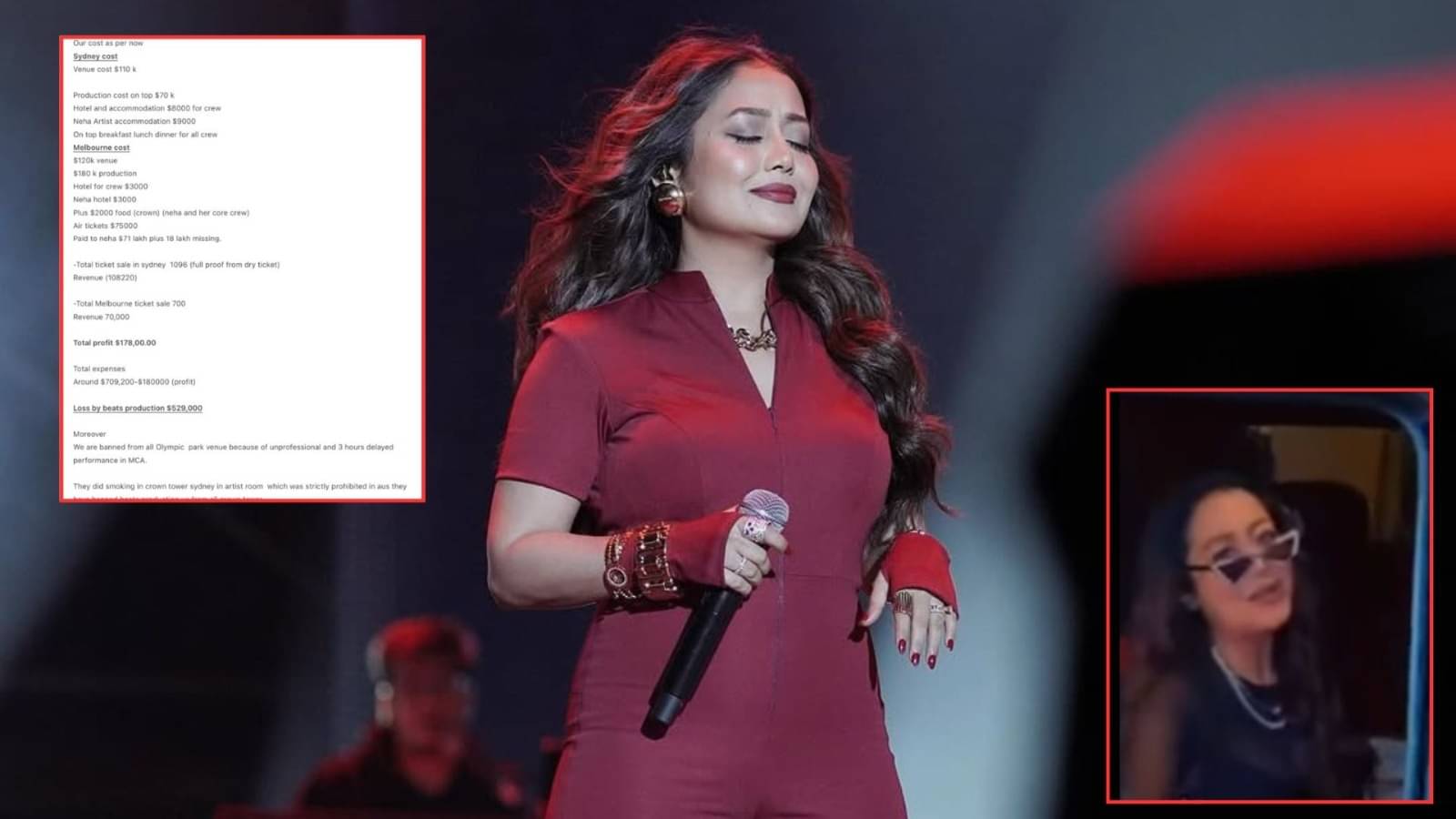 Neha Kakkar’s ‘Unprofessionalism’ Exposed! Australia Show Organisers Claim ₹4.52 Crore Loss, Ban From Hotel For Smoking