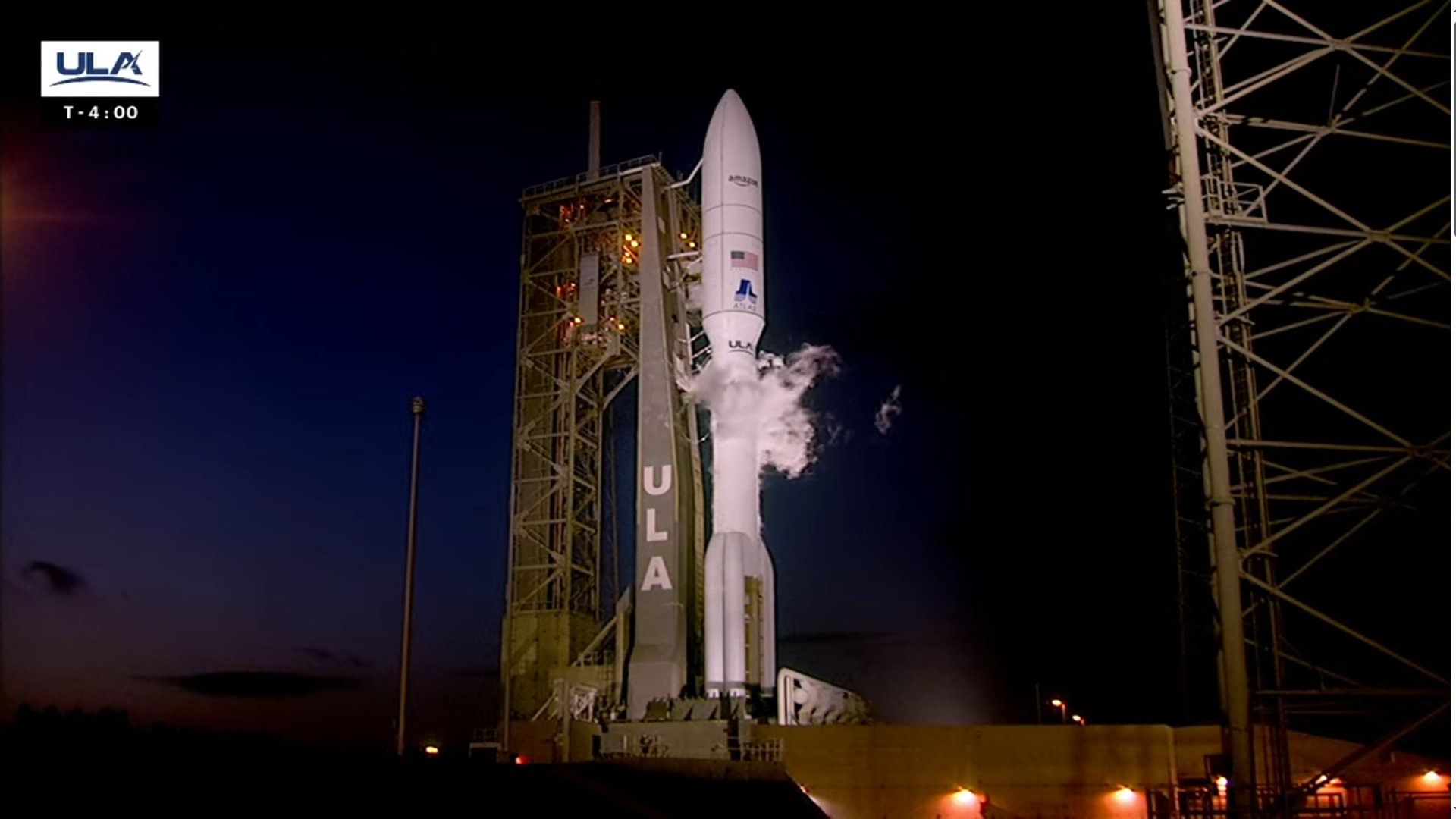 Launch of Amazon’s 1st Kuiper internet satellites delayed by bad weather