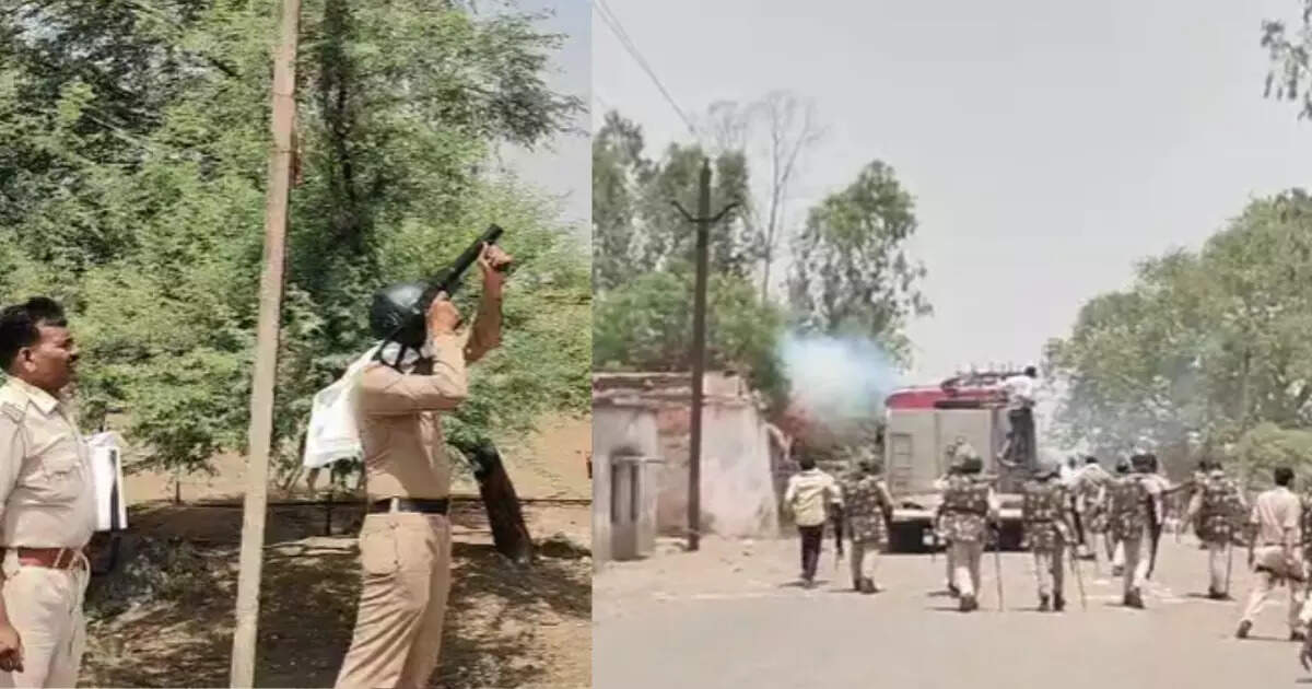 लड़की भगा ले जाने के बाद जमकर मचा बवाल, उपद्रवियों ने दुकान में लगा दी आग, पुलिस ने दागे आंसू गैस के
