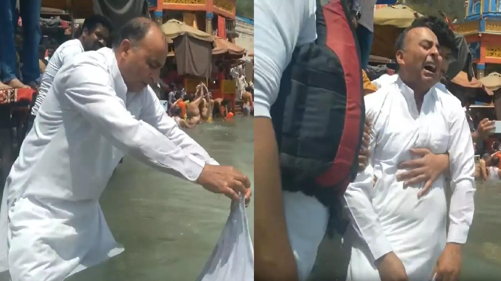 नेवी अफसर विनय नरवाल की अस्थियां गंगा में विसर्जित, फूट-फूटकर रोए पिता, दिल चीर देगा ये वीडियो