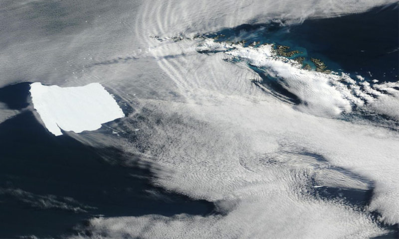 The Largest Iceberg on Earth Is Stuck
