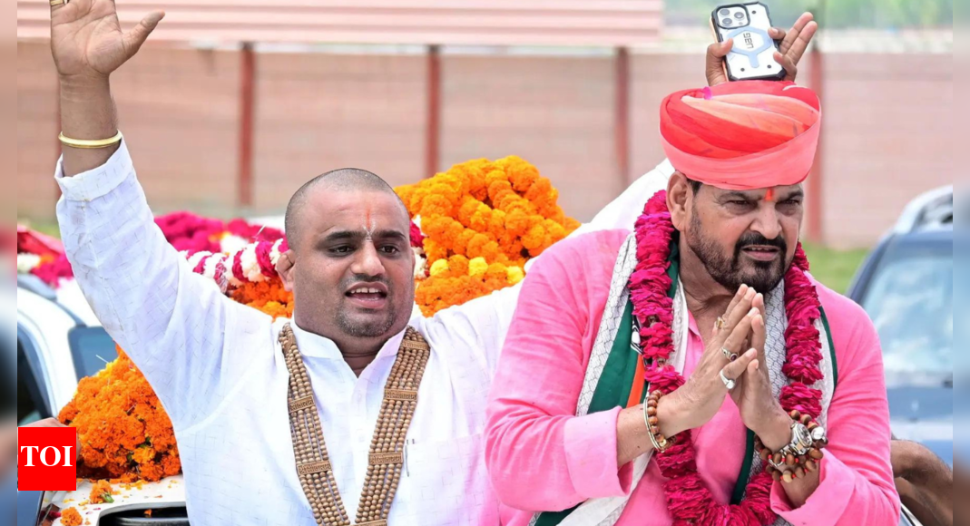 With 100 SUVs & 10,000 supporters, Brij Bhushan Sharan Singh holds ‘victory parade’