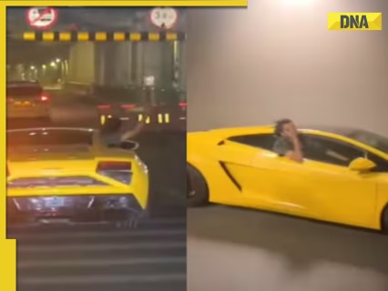 Viral Video: Gurugram man recklessly drives speeding Lamborghini worth Rs 6 crore, netizens say ‘Playing Fast & Furious on Indian roads’