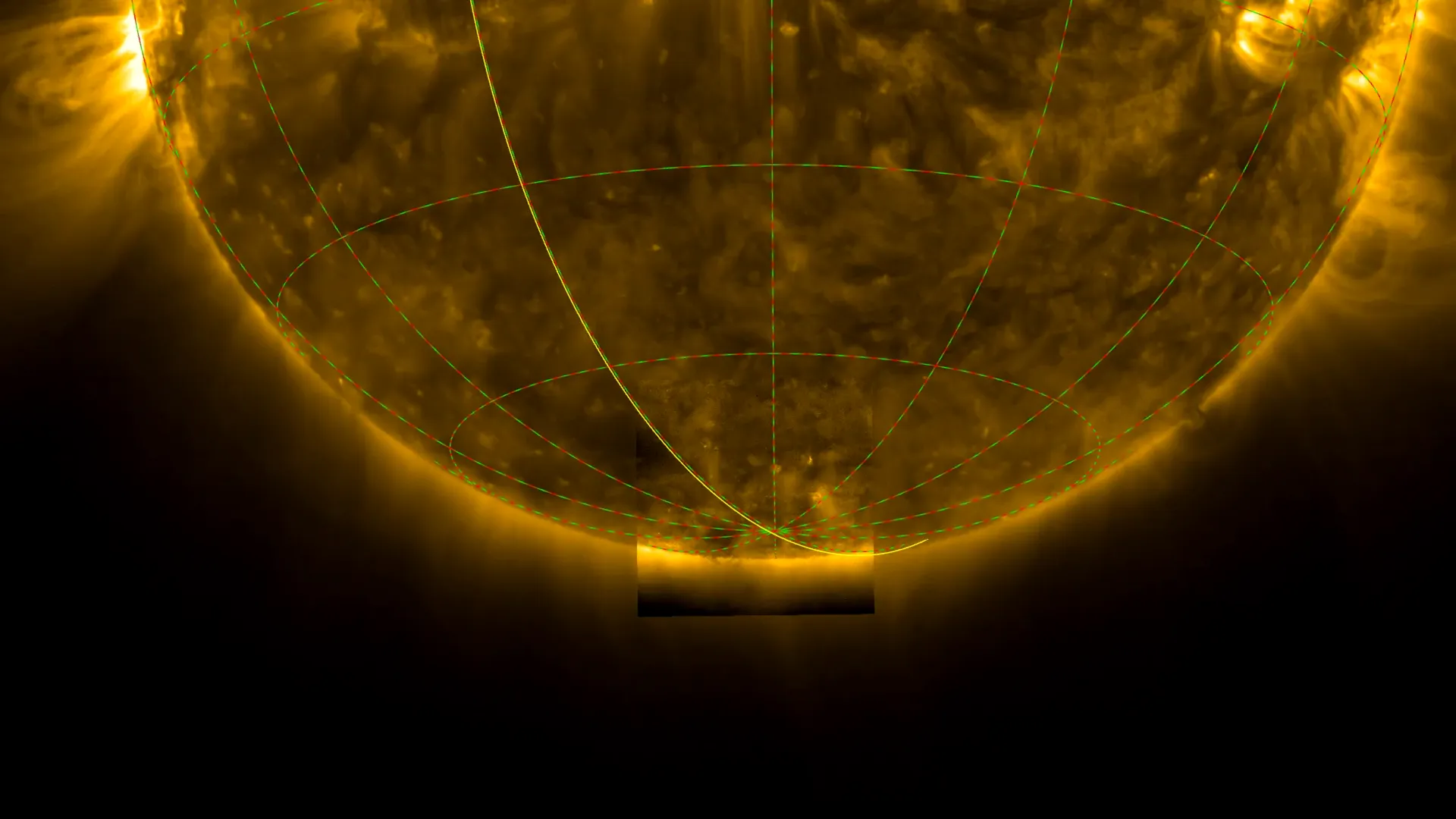 Magnetic mayhem at the sun’s poles: First images reveal a fiery mystery
