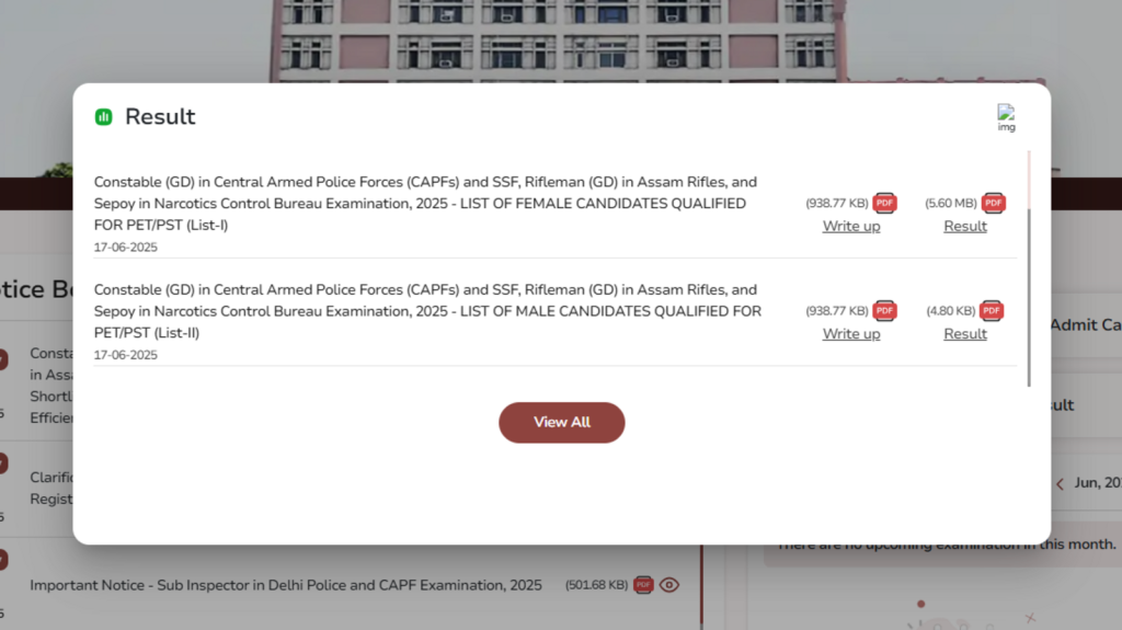 SSC GD Result 2025 declared at ssc.gov.in, direct link to download here