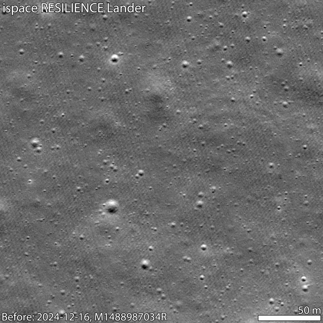 NASA’s LRO Views ispace HAKUTO-R Mission 2 Moon Lander Impact Site
