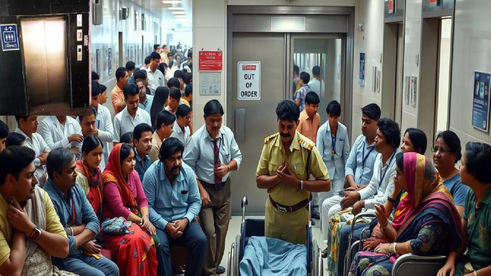 गाजियाबाद: 8 साल बाद ठीक हुई थी अस्पताल की बंद पड़ी लिफ्ट, डेढ़ महीने बाद फिर खराब