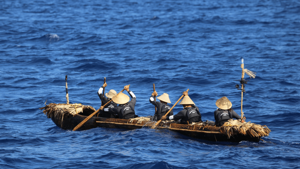 Ancient canoe replica recreates a 30,000-year-old voyage