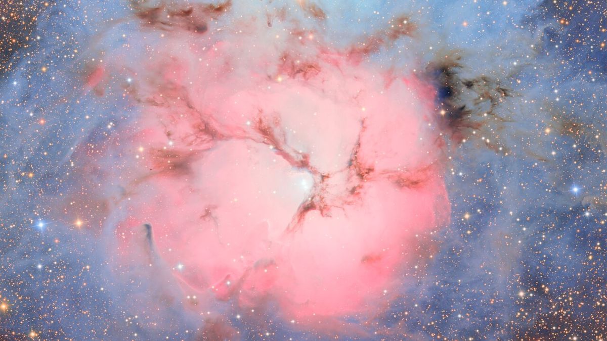 A cotton candy nebula glows in Vera C. Rubin Observatory’s first close-up image: Space photo of the week