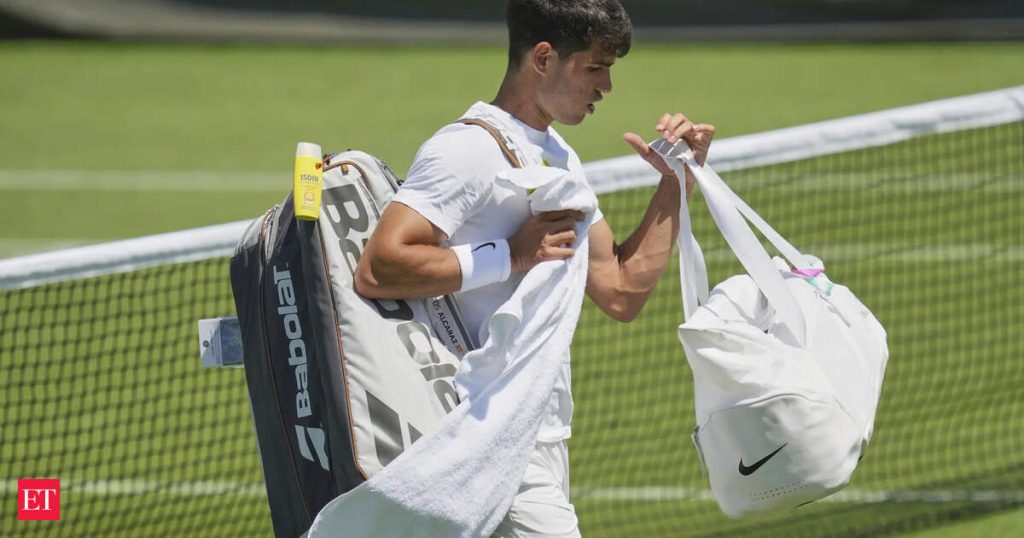 Carlos Alcaraz loves playing on grass and is trying to win a third Wimbledon title in a row