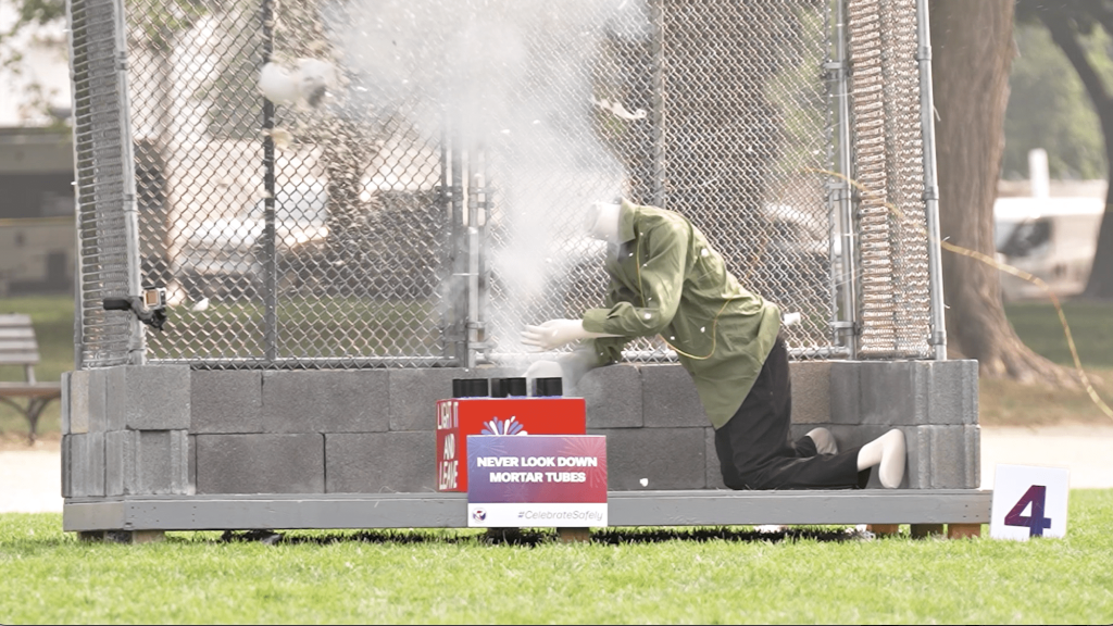 CPSC stresses firework safety with 7-minute montage of mannequin mayhem