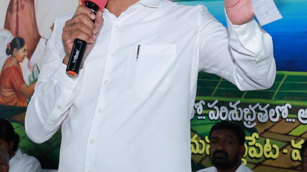 Harish Urges Activation of Kaleshwaram Pumps to Save Wilting Crops