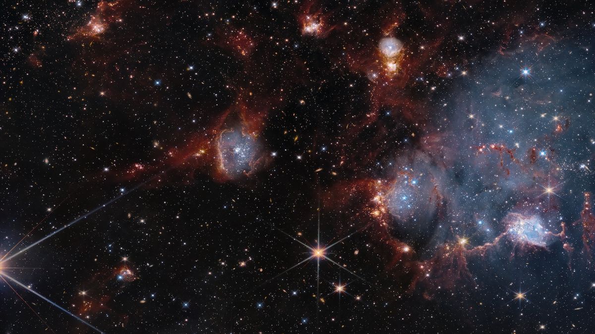 James Webb and Hubble telescopes join forces to explore a cosmic nursery: Space photo of the week
