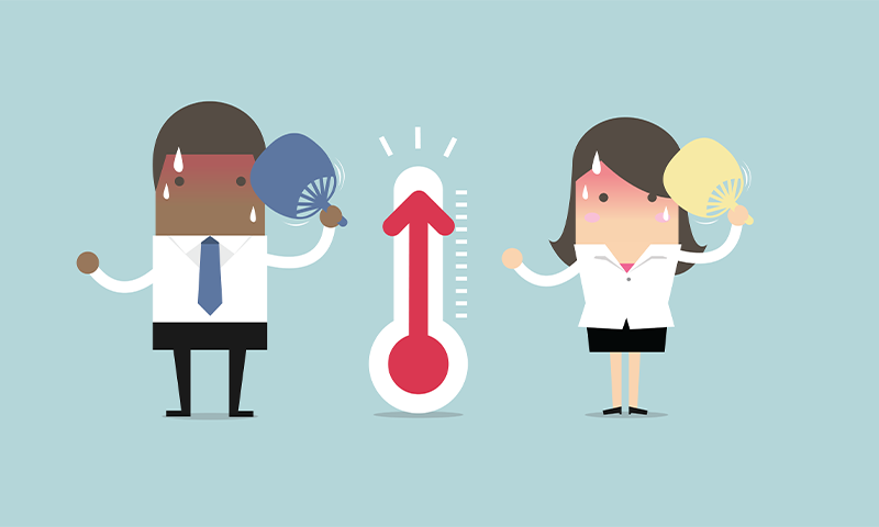 How Heat Hurts Teamwork