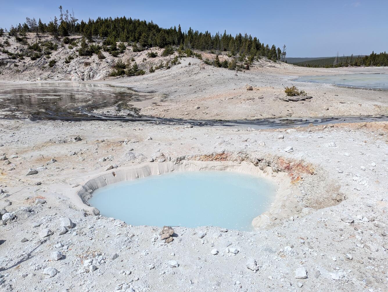 Series of Hydrothermal Explosions Likely Created New Blue Hot Spring in Yellowstone