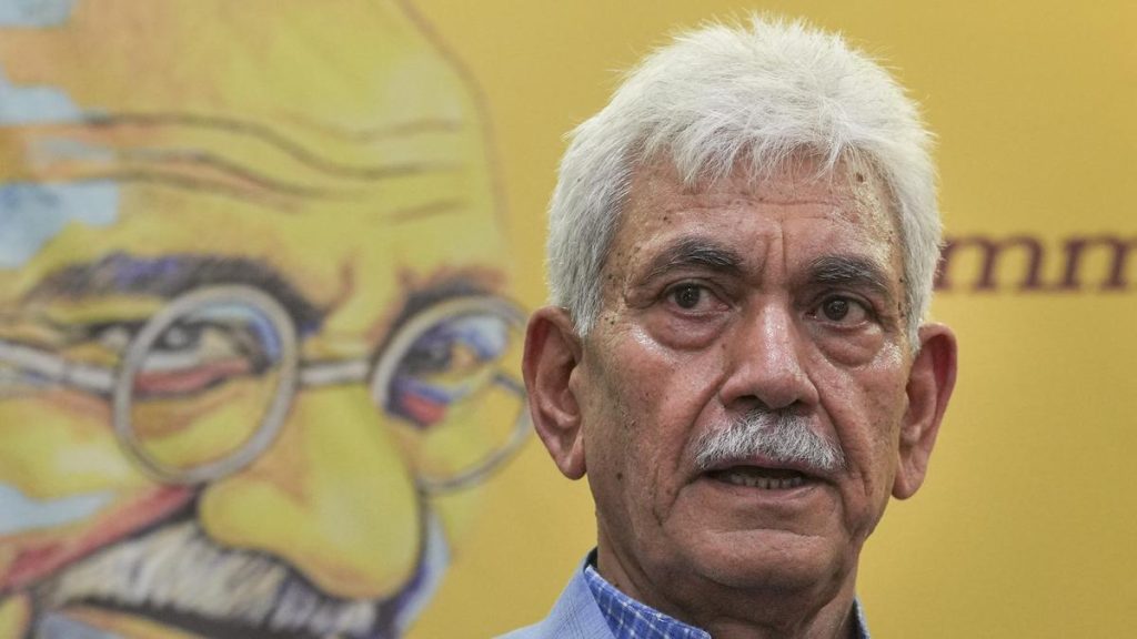 J&K Advancing Towards Peace and Prosperity: L-G Manoj Sinha