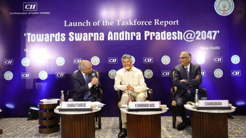 CM Hails Swarna Andhra Report as Blueprint for Economic Growth