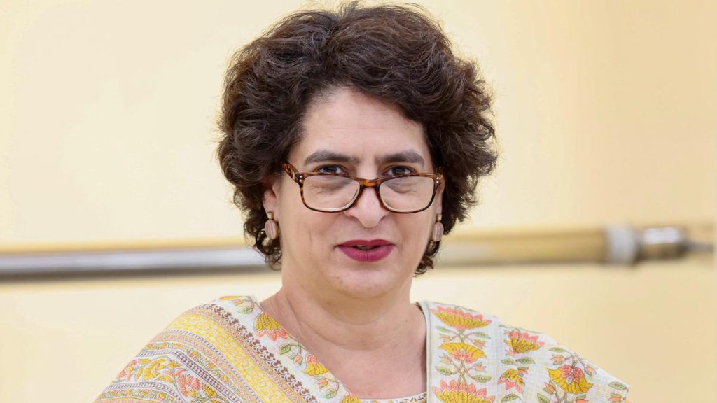 Priyanka Gandhi Condemns Arrest of Chhattisgarh CM Baghel's Son as Assault on Dissent