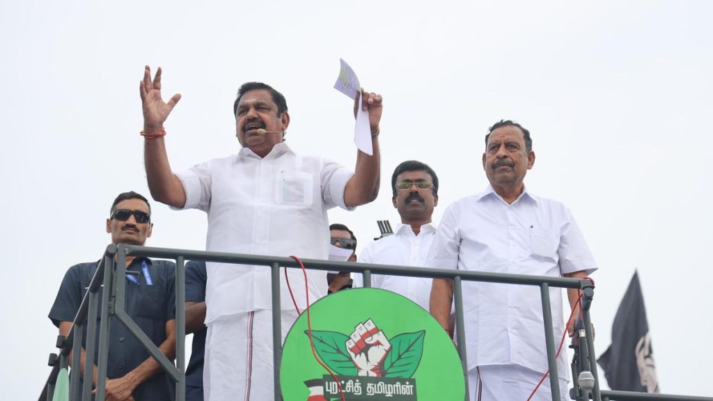 Palaniswami Criticizes Stalin Over Tamil Nadu's Rising Debt