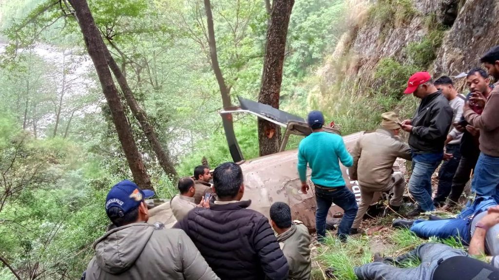 Uttarakhand chopper crash: AAIB says helicopter tumbled down hill after rotor blade hit overhead cable