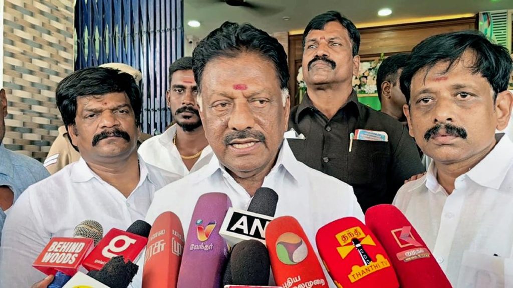 Panneerselvam Slams DMK Govt on Police Misconduct Allegations
