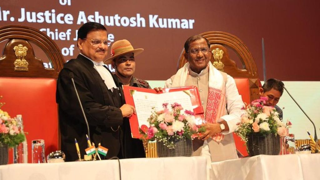 Justice Ashutosh Kumar Sworn In as Gauhati High Court Chief Justice
