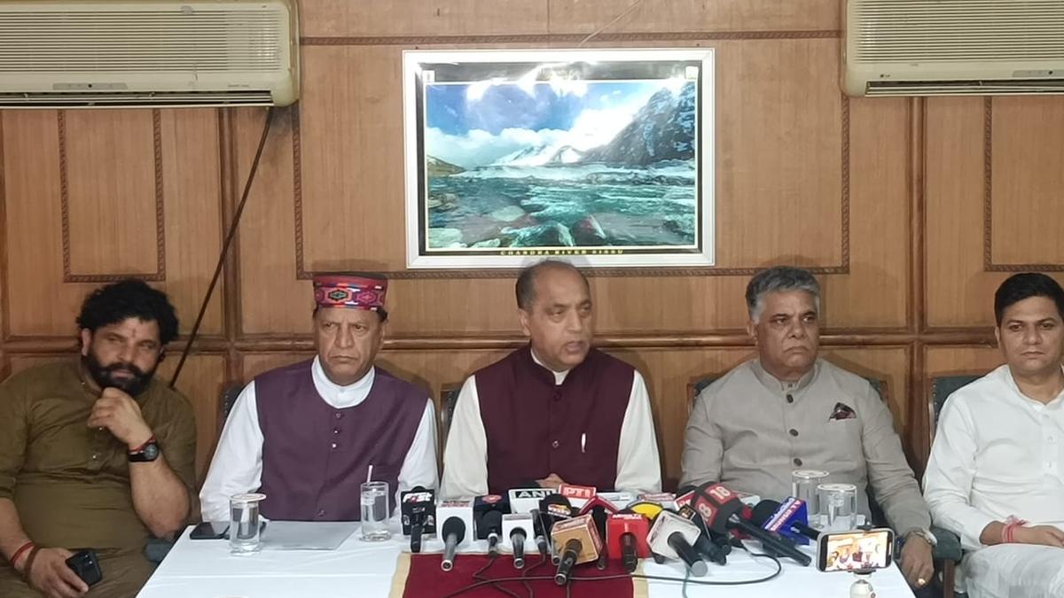 former-cm-jairam-thakur-criticises-congress-government-over-disaster-relief-in-himachal-pradesh