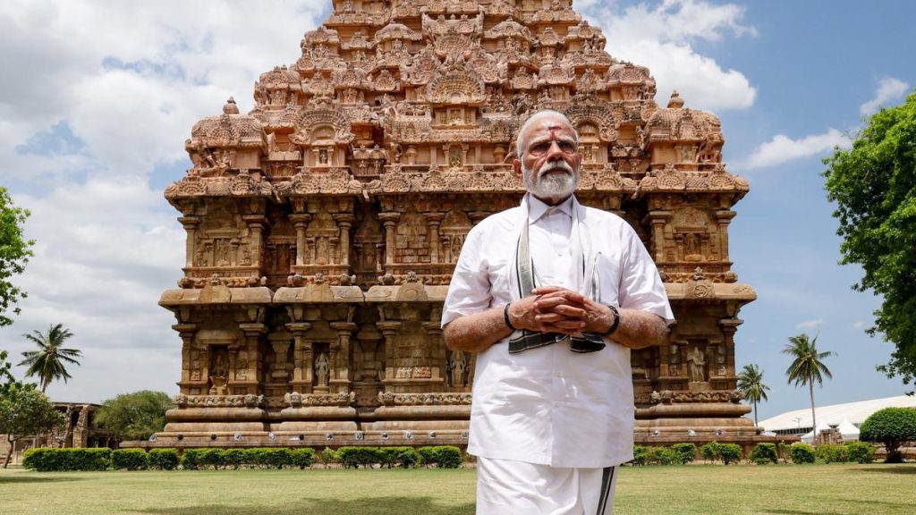 PM Modi Embraces Spirituality at Gangaikonda Cholapuram