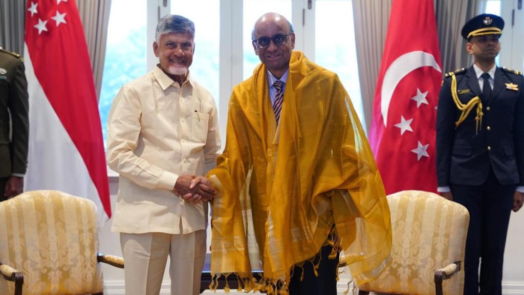 AP CM Naidu Explores Key Sector Partnerships with Singapore President