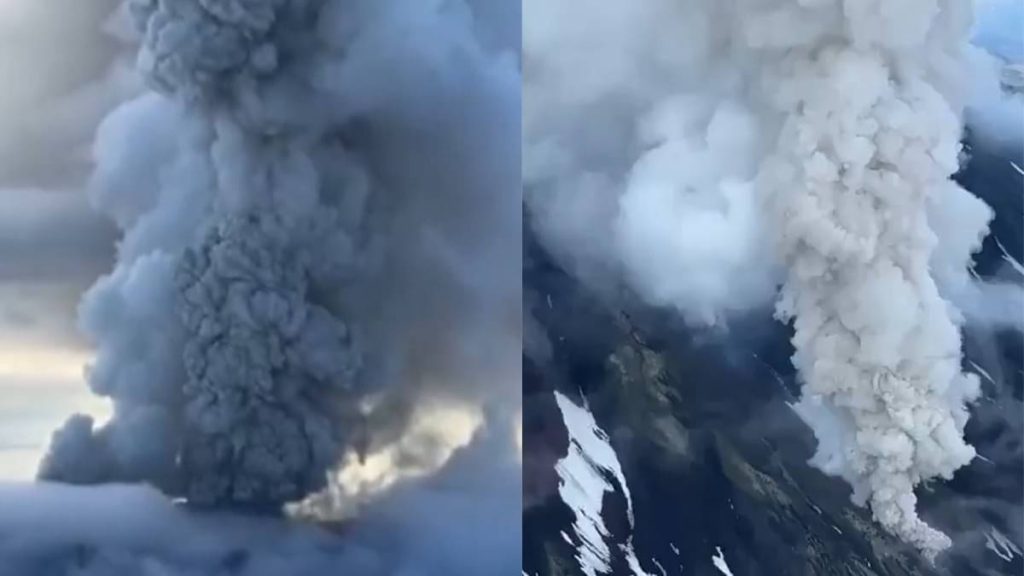 WATCH: Russia’s Dormant Krasheninnikov Volcano Erupts For the First After 600 Years, Ash Plumes 5-6km High