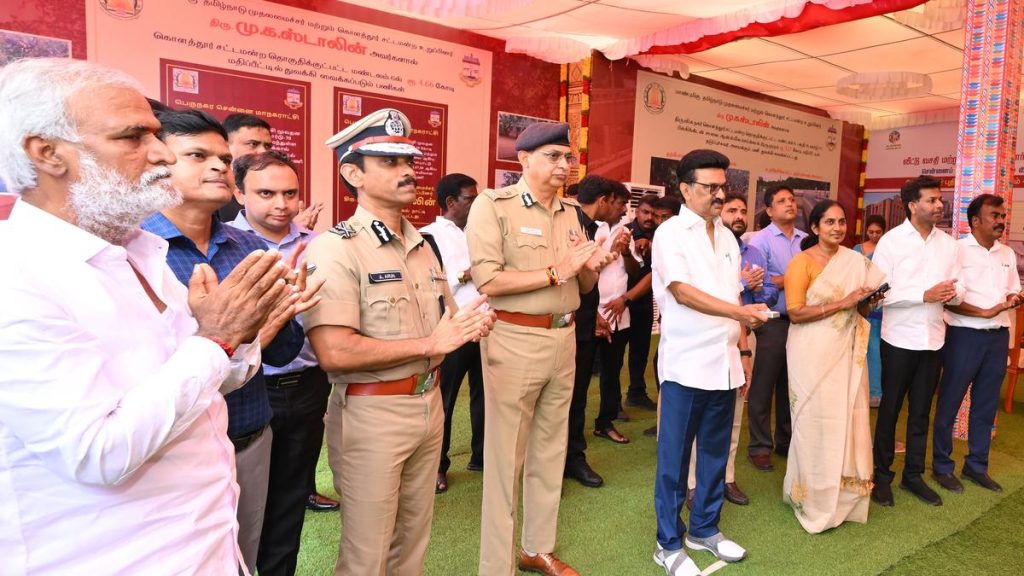 Stalin Opens New Police Station in Kilambakkam