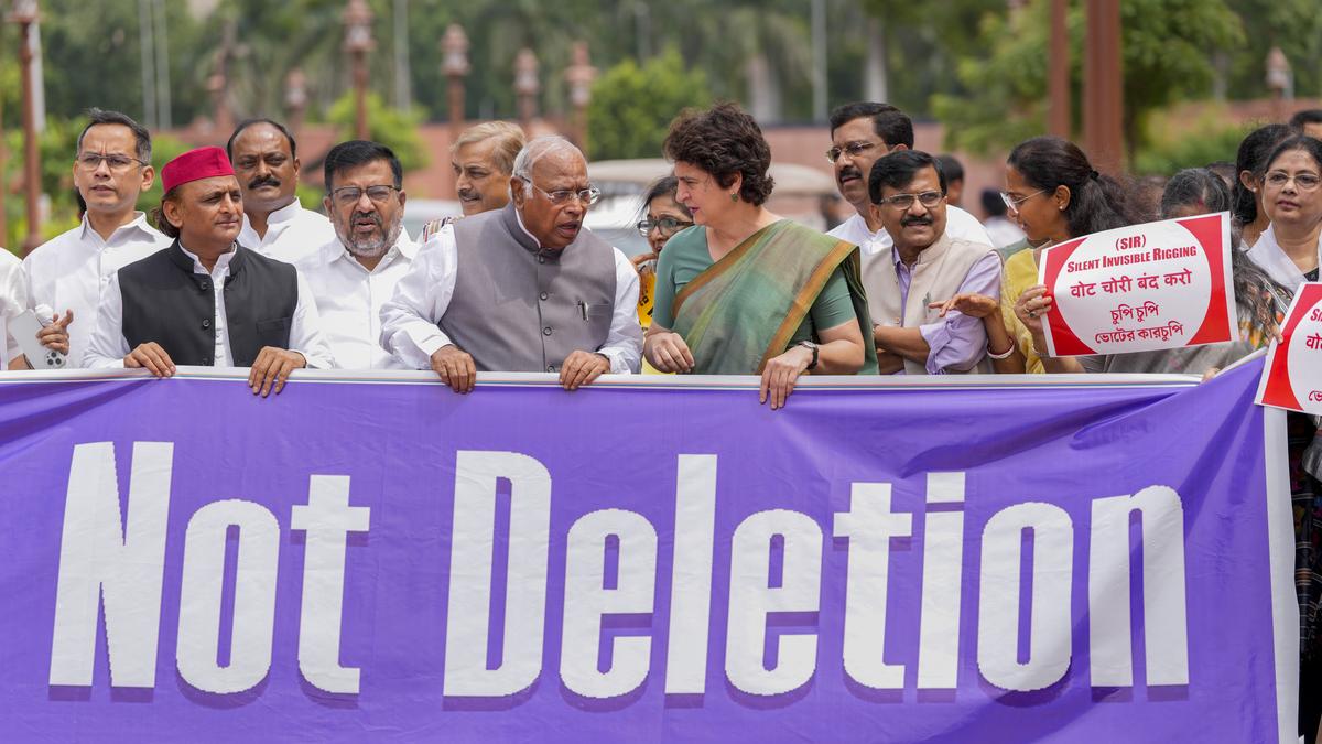 india-bloc-parties-united,-want-discussion-on-sir-issue-in-parliament:-kharge