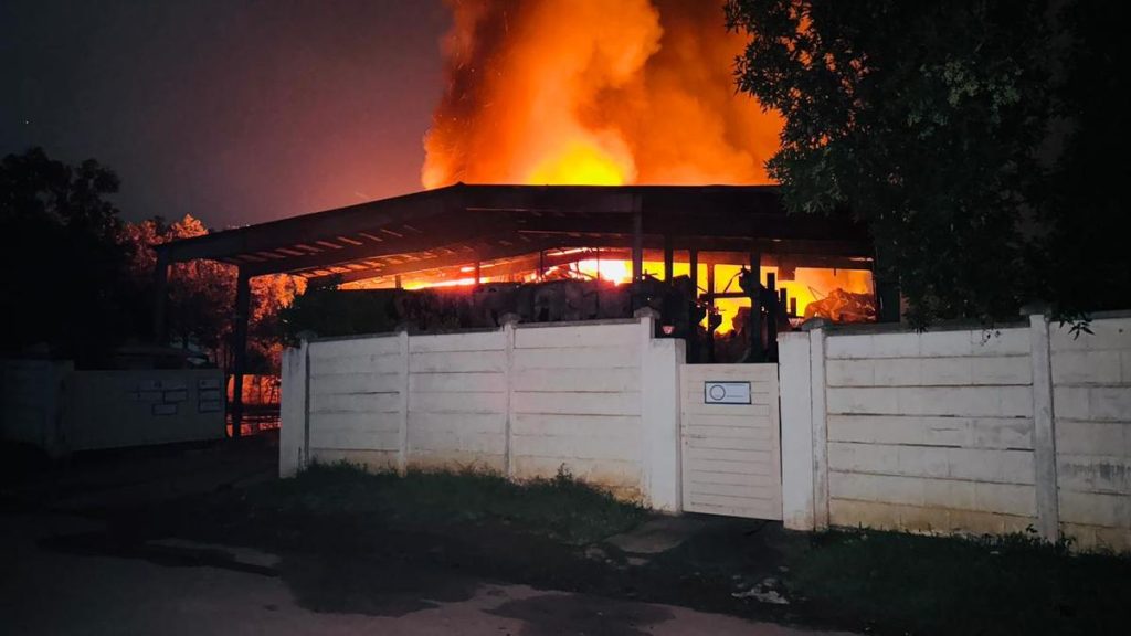 Massive Fire Sparks Explosions at Sangareddy Cold Storage Facility