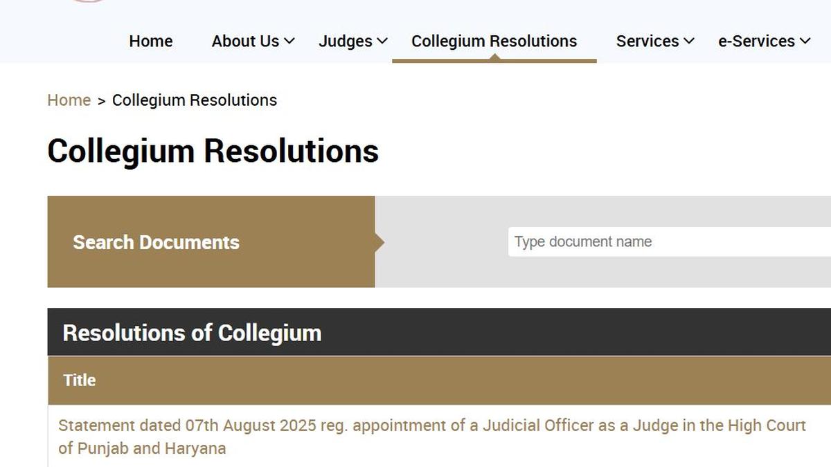sc-collegium-gives-nod-to-appoint-judicial-officer-as-punjab-and-haryana-hc-judge