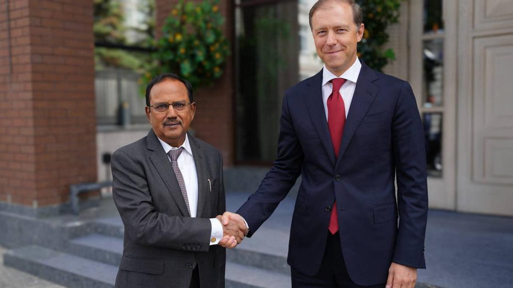 NSA Doval meets Russia's First Deputy PM, discusses military-technical ties