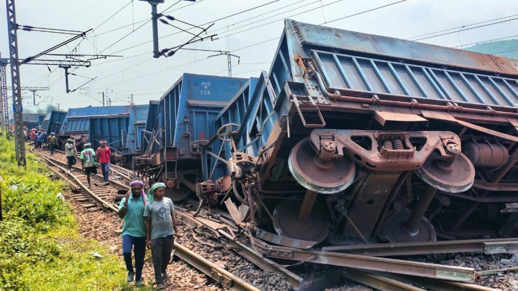 Goods Train Derails in Jharkhand's Seraikela-Kharswan, Disrupting Services