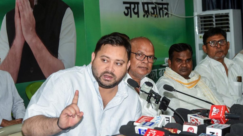 Tejashwi Yadav Alleges Bihar Deputy CM Holds Two Voter IDs