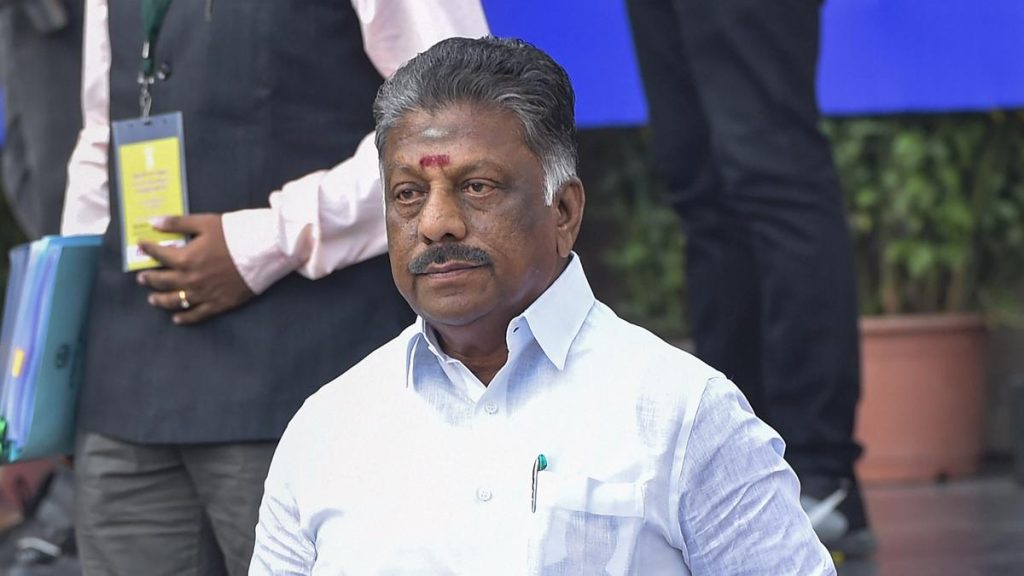 Panneerselvam Urges Thirumavalavan to Retract Remarks on MGR, Jayalalithaa