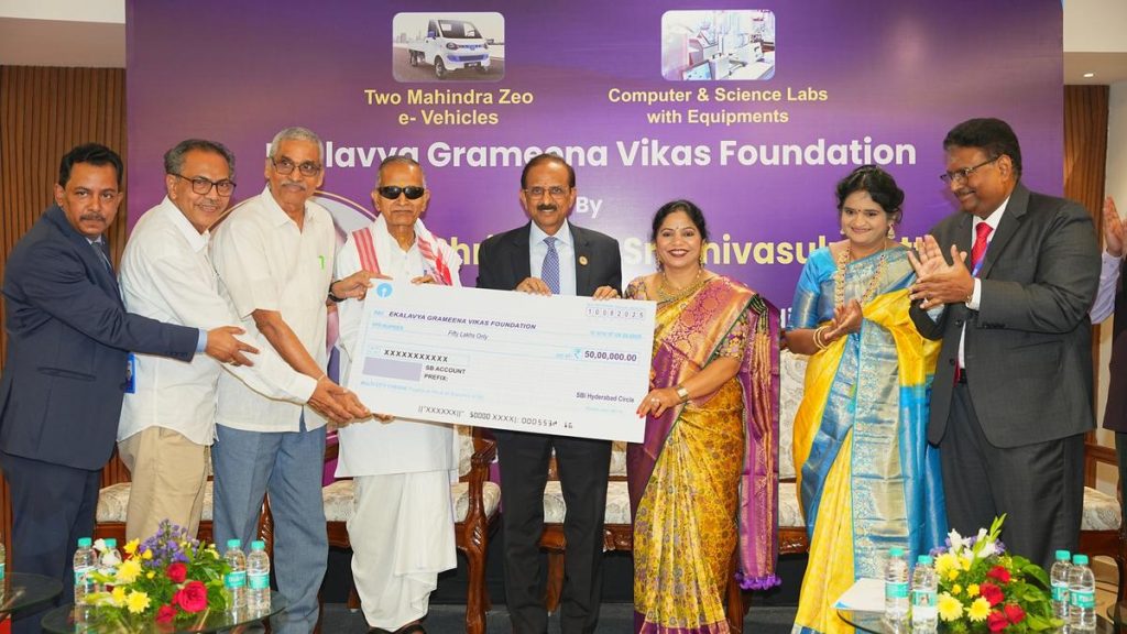 SBI Supports NGO with Lab Equipment and Electric Vehicles