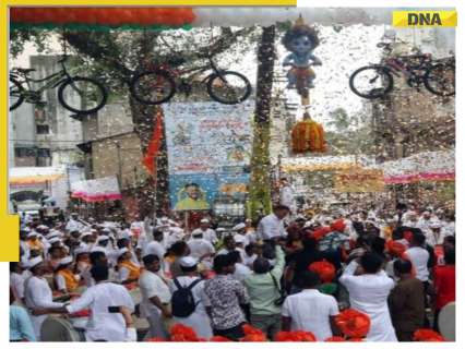 Krishna Janmashtami 2025: Children broke an unusual ‘Cycle Dahi Handi’ to celebrate the festival