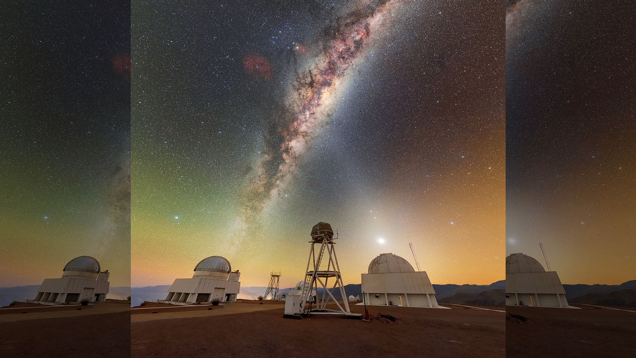 Giant ‘X’ appears over Chile as 2 celestial beams of light cross: Space photo of the week