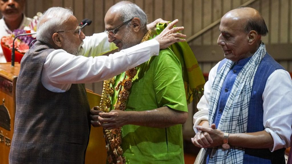 pm-modi-appeals-for-unanimous-election-of-radhakrishnan-as-vice-president