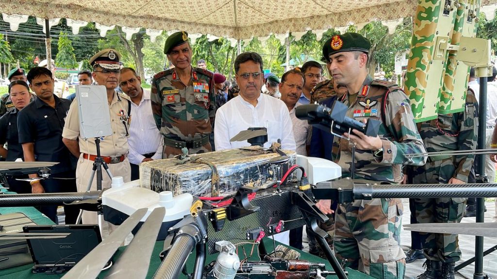Assam Rifles Showcase Drone Tactics Against Terrorists in CM Manik Saha's Presence