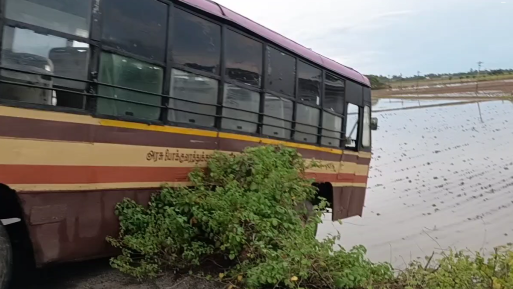 Passengers Escape as TN Govt Bus Dangles Off Bridge Near Ponneri