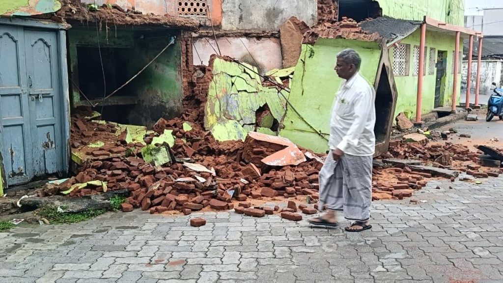 Heavy Rains Wreak Havoc on Vellore Anganwadi, Ranipet Crops