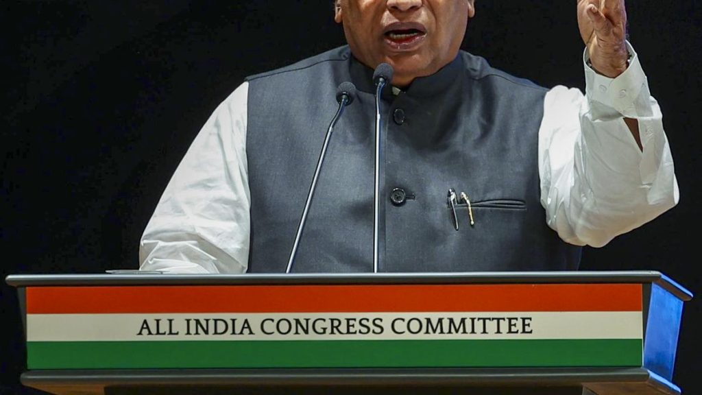 Congress Chief Kharge Accuses BJP of 'Power Grab' After Alleged Vote Fraud