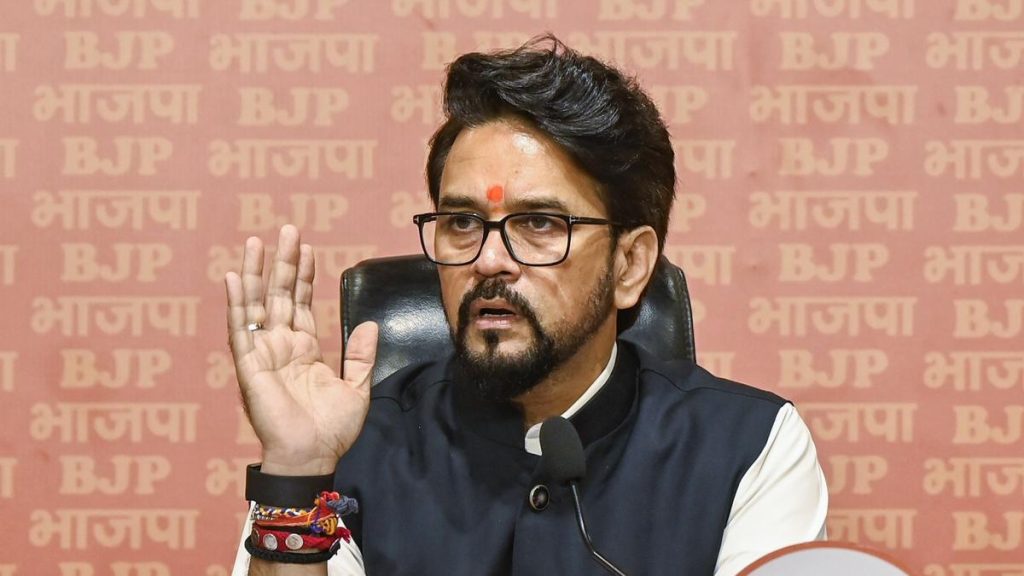 Rahul Fears Bihar Poll Loss, Claims Anurag Thakur